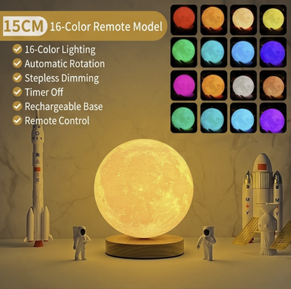 GlowVerse™ Floating Galaxy Moon Lamp
